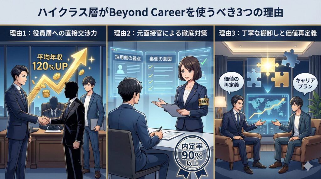 ハイクラス層がBeyond Careerを選ぶ3つの理由